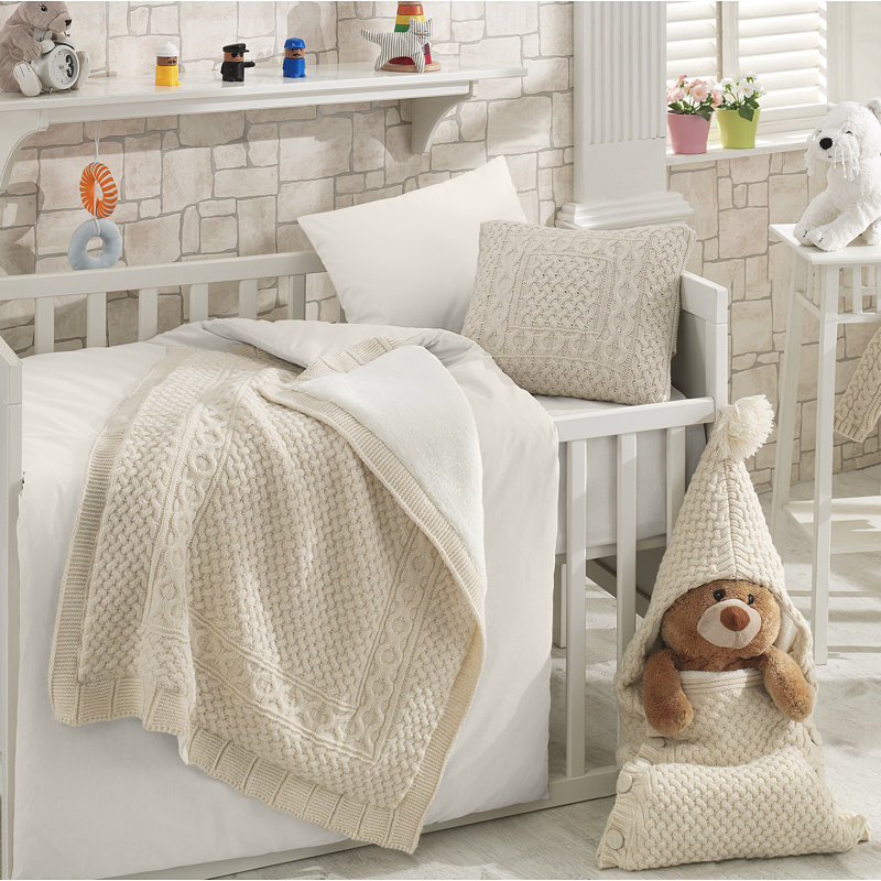 Greyleigh Coupland 6 Piece Crib Bedding Set Beige